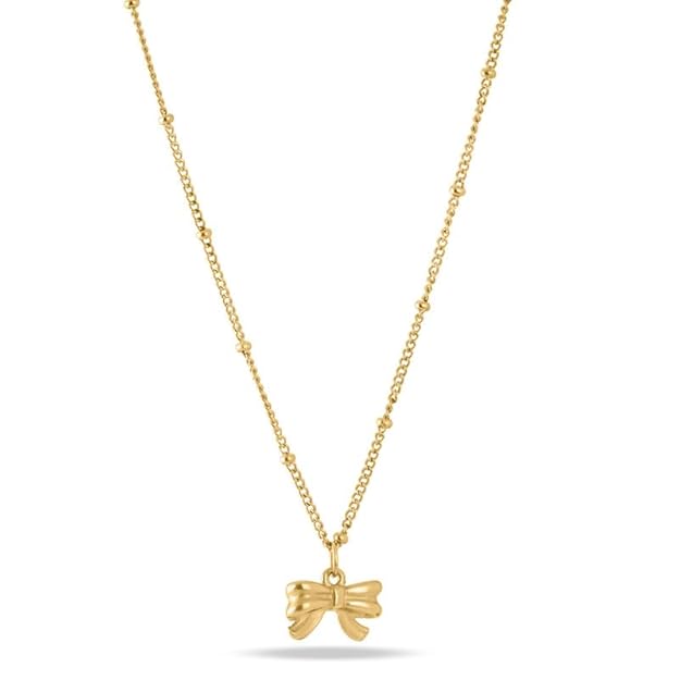 Gilded Bow Necklace for Women - Gift for Girls & Women | Waterproof & Anti-Tarnish Necklace