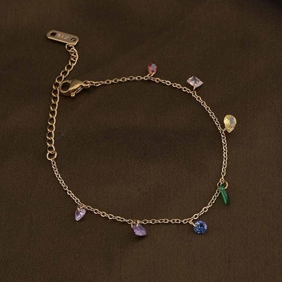 Vibrant Cascade Necklace & Bracelet Jewellery Set for Women | Gift For Women & Girls