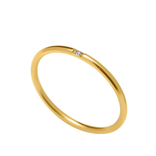 Smooth Thin Stacking Rose Gold Ring for Women | Gift for Girls and Women