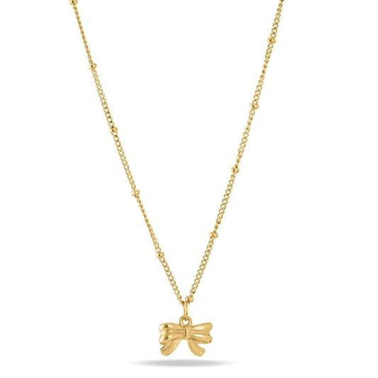 Gilded Bow Necklace for Women - Gift for Girls & Women | Waterproof & Anti-Tarnish Necklace