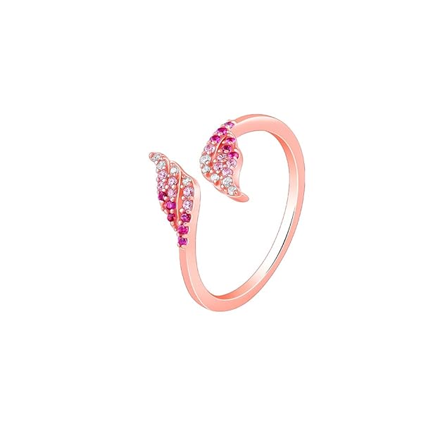 Silver Rose Gold Dream Chaser Ring, Adjustable | Gifts for Women and Girls