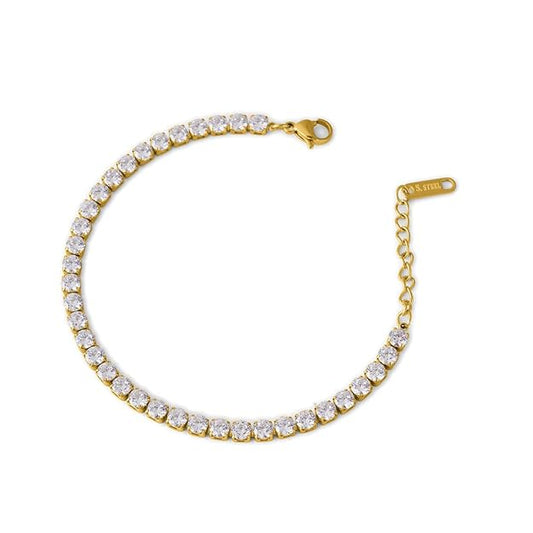 Diamond Affair Bracelet for Women - 18k Gold Plated Bracelets, Gift for Girls & Women | Waterproof & Anti Tarnish Bracelets | Jewellery for Women