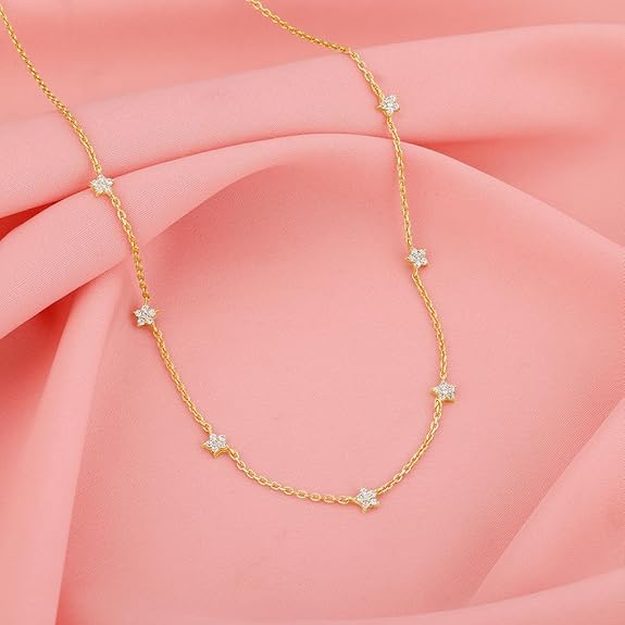 Golden Star Constellation Necklace | Necklace to Gifts for Women & Girls